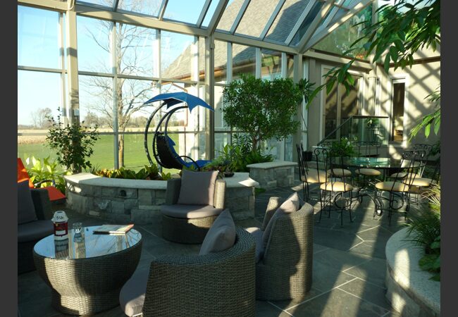 Residential glass atrium