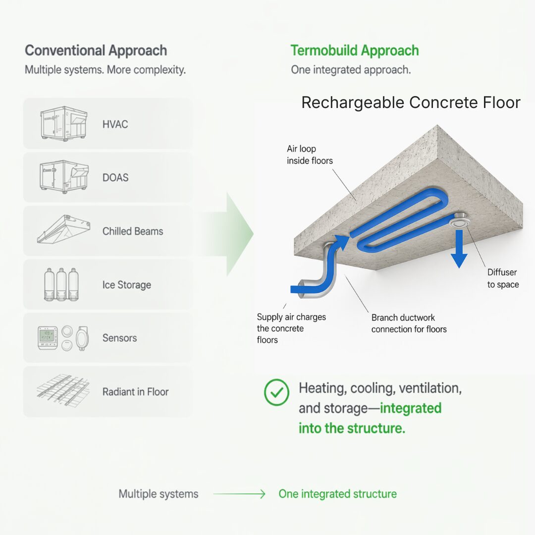 Conventional approach versus integrated structural approach