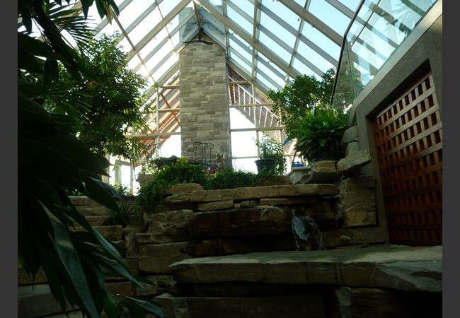 Residential atrium water feature