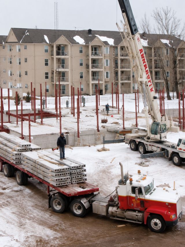 Townhome construction using concrete structural systems