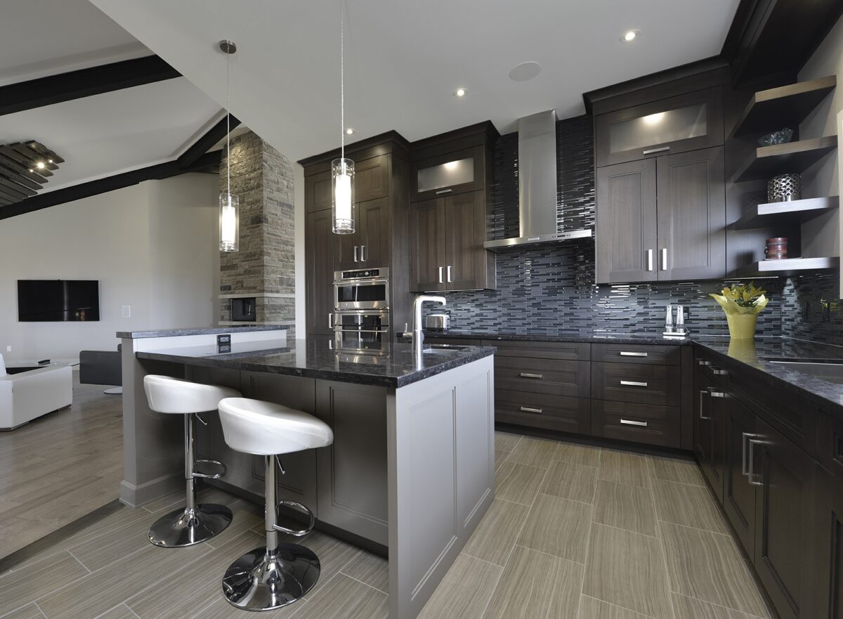 Luxury kitchen in high-performance home